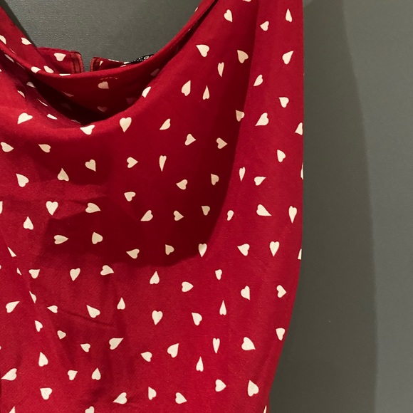 Red heart cowl dress - Picture 3 of 8